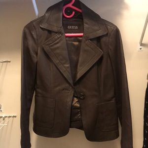 Leather Guess jacket